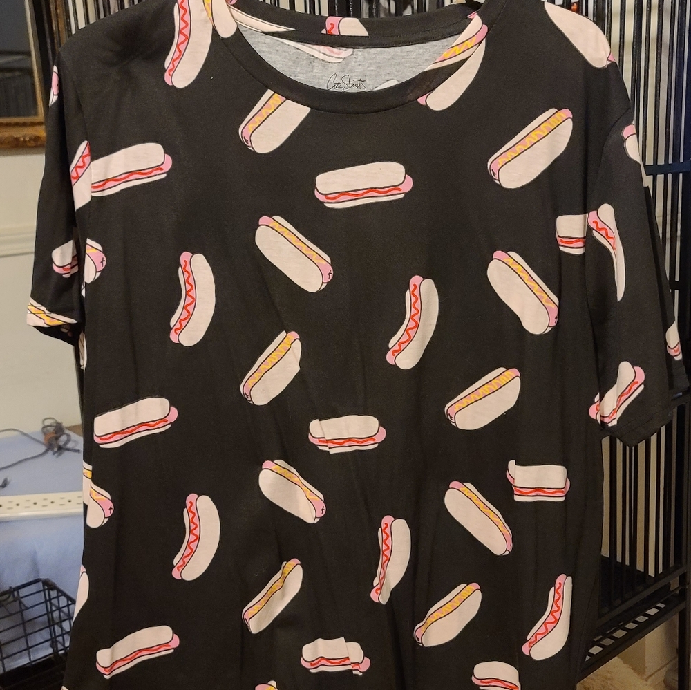 City Streets Hot Dog Graphic T-Shirt Men’s XXLarge
